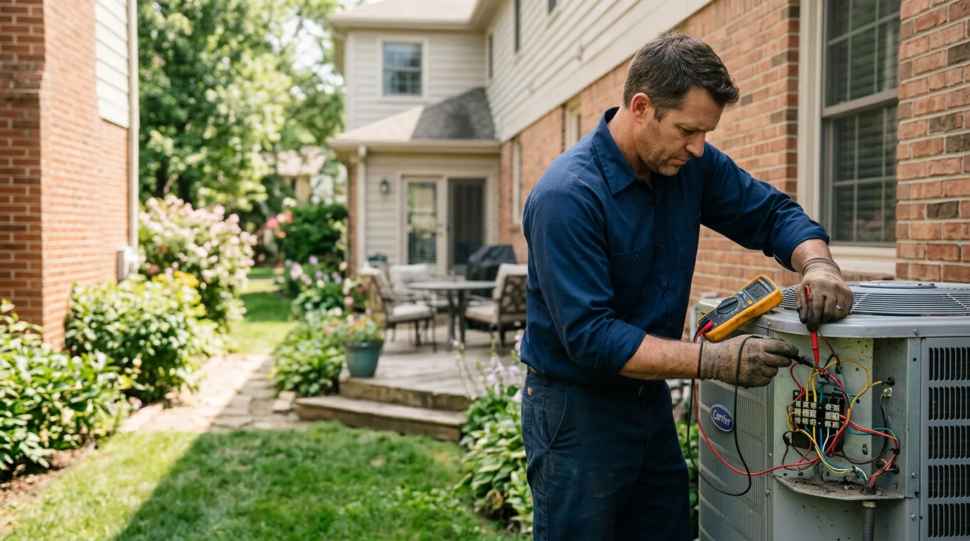 HVAC technician working near Cottontown, TN
